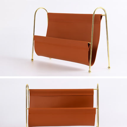 Minimalist Metal Magazine Rack Easy to Use Durable for Home Office Living Room