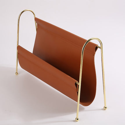 Minimalist Metal Magazine Rack Easy to Use Durable for Home Office Living Room