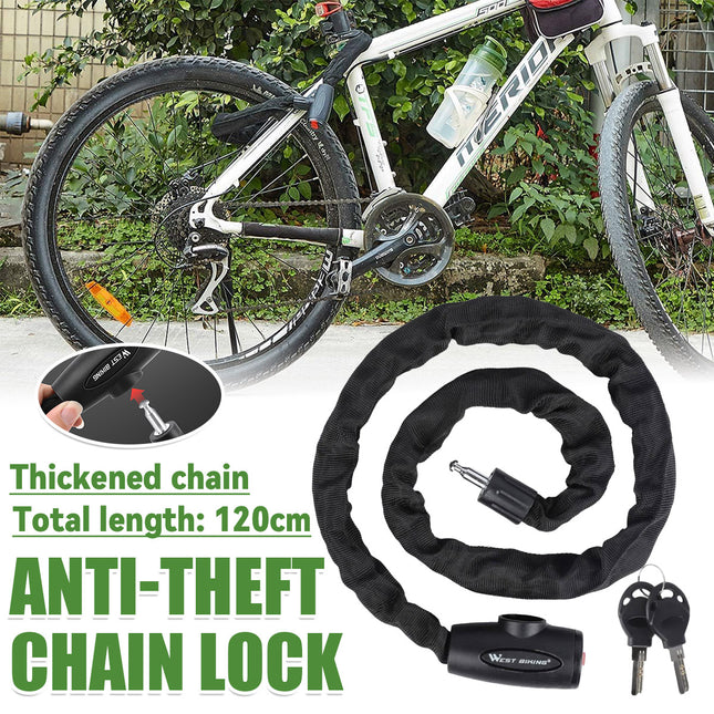 Motorcycle Chain Lock Heavy Duty Anti Theft Security Lock For Bike Motorcycle