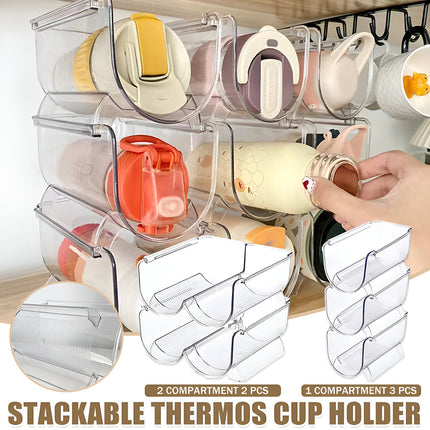 Water Cup Storage Rack Multi Layer Transparent Clear Space Saving Durable