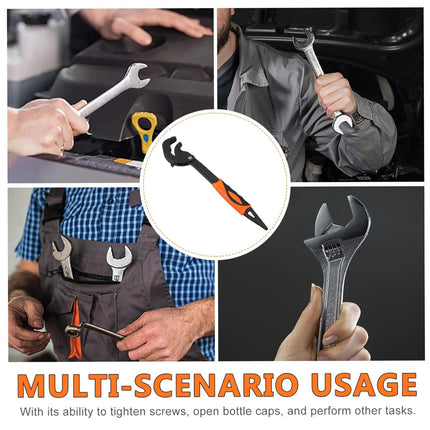 Pipe Wrench Quick Adjust Spanner Multi Functional Water Pipe Tool Heavy Duty