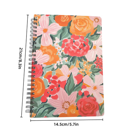 4PCS A5 Spiral Business Office Notebook Student Stationery Loose-Leaf Notepad