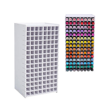 Multi Functional Large Capacity 120 Grid Marker Storage Box for Pens Organizing