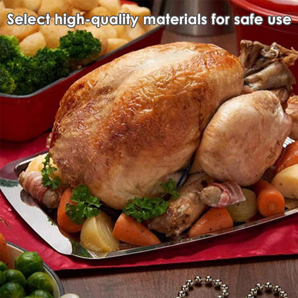 Stainless Steel Grill Plate Meat Roasting Tray with Spikes Barbecue Rack Tool