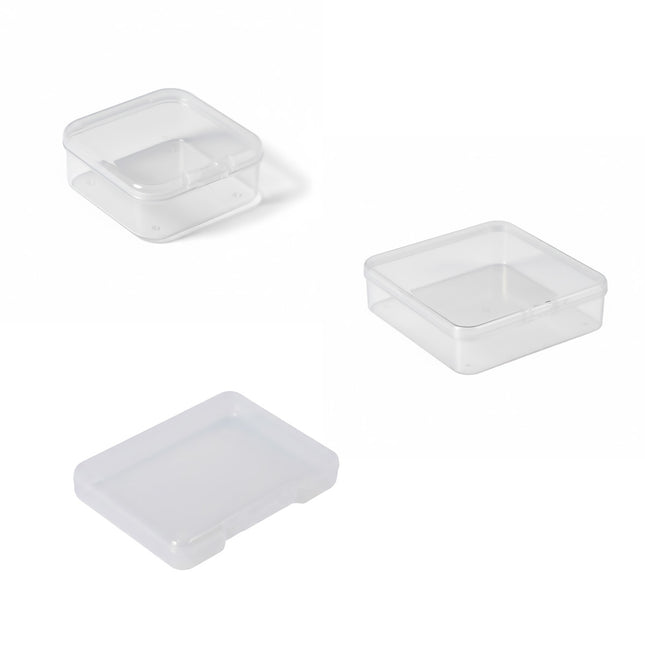 100PCS Transparent Plastic Storage Boxes Storage for jewelry Craft Beads Parts