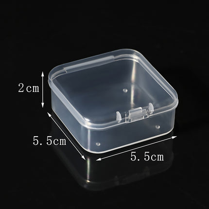 100PCS Transparent Plastic Storage Boxes Storage for jewelry Craft Beads Parts