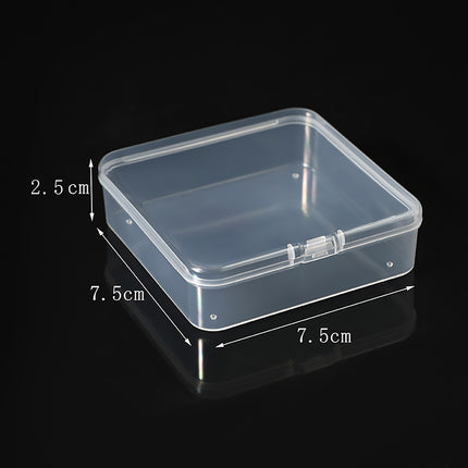 100PCS Transparent Plastic Storage Boxes Storage for jewelry Craft Beads Parts