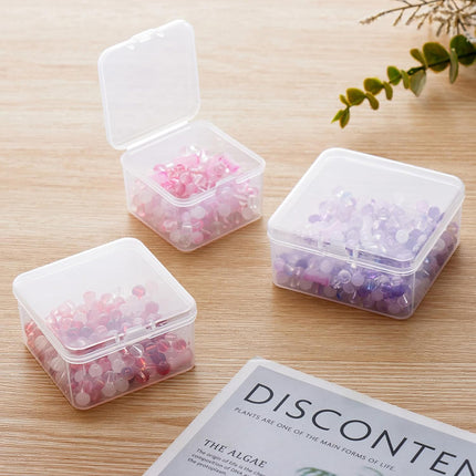 100PCS Transparent Plastic Storage Boxes Storage for jewelry Craft Beads Parts