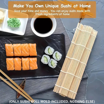 Bamboo Sushi Curtain Rolling Mat Non-Stick for Sushi Making Easy to Clean