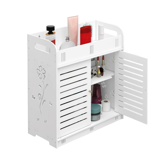 Bathroom Multi Layer Wall Mounted No Drill Skin Care Storage Rack Durable