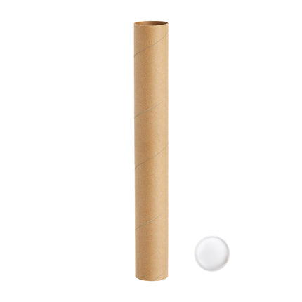 10PCS Round Kraft Paper Storage Tubes Cardboard Poster Document Shipping Tube