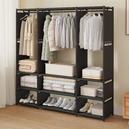 Home Simple Freestanding Multi-Functional Coat Rack Easy Assembly Durable