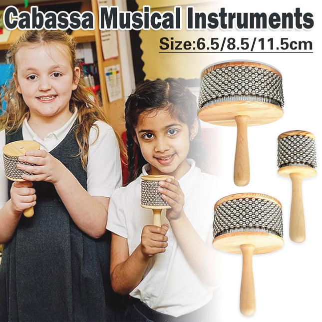 Orff Percussion Instrument Cabasa Handheld Rhythm Cabasa Music Shaker Tool