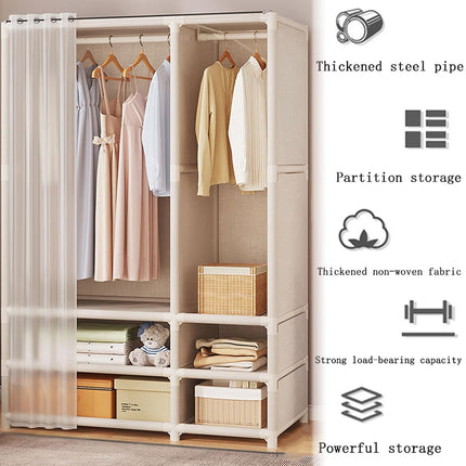 Multi-Function Clothes Storage Rack for Home Bedroom Space Saving Durable
