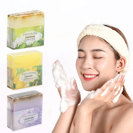 Essential Oil Soap Set 5PCS Plant Based Handmade Bars for Bath Face Hand Washing