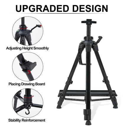 Art Painting Display Artist Easel Stand Portable Metal Adjustable Easels Triangle