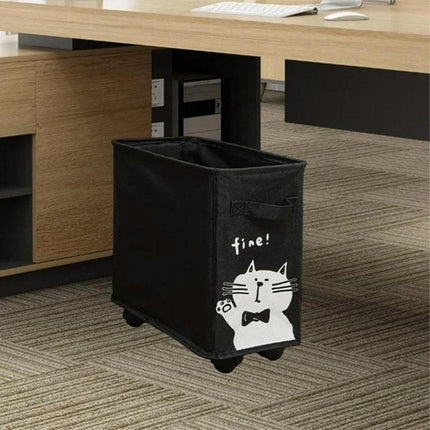 Storage Basket with Wheels Clip On Storage Organizer for Home and Office Use