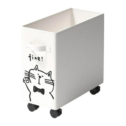 Storage Basket with Wheels Clip On Storage Organizer for Home and Office Use