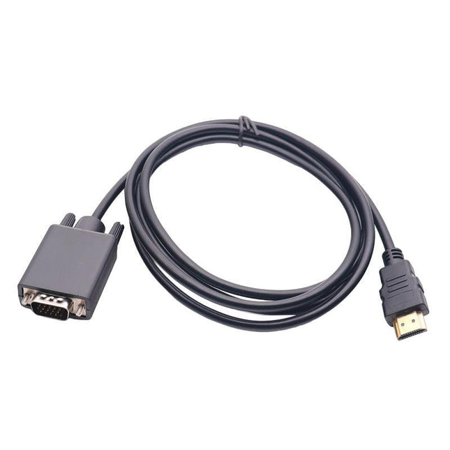 1.8m 1080P HDMI to VGA Gold Plated Adapter Cable for HDTV HD LCD