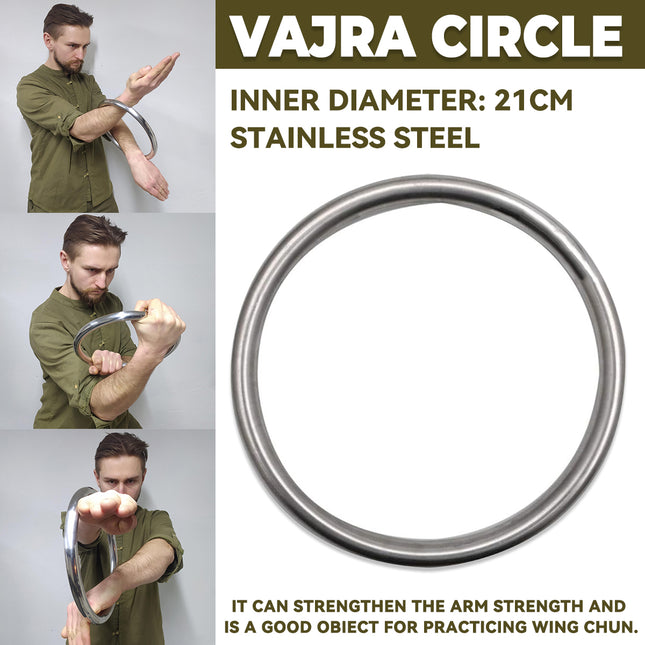 Wing Chun Weighted Training Steel Ring Wear Resistant for Martial Arts Practice