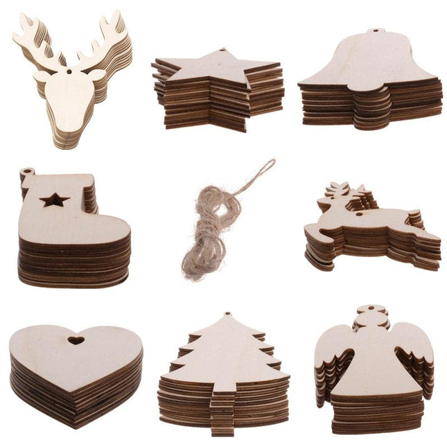 100pcs 10mm Hexagon Wood Chip Unfinished Wood Cutout Wood Slices Ornaments  Wood Pieces for Wooden Craft DIY Projects, Gift Tags,Painting, Writing