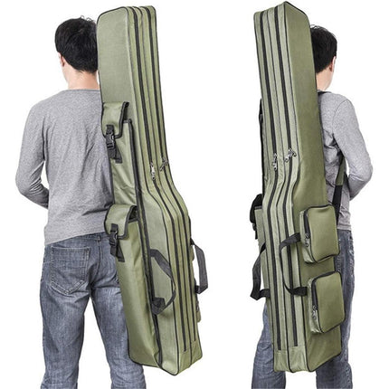 130cm Big Belly Fishing Tackle Bag Rod Storage Carry Case Outdoor Fishing Bag