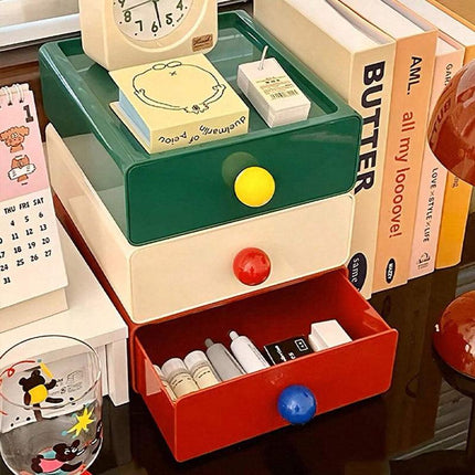 3pcs Premium Desktop Organizer Drawer Set Efficient Office and Home Storage