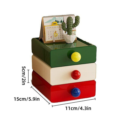 3pcs Premium Desktop Organizer Drawer Set Efficient Office and Home Storage