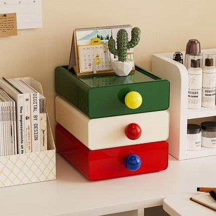 3pcs Premium Desktop Organizer Drawer Set Efficient Office and Home Storage