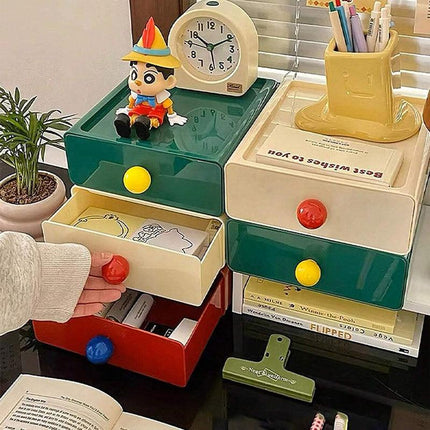 3pcs Premium Desktop Organizer Drawer Set Efficient Office and Home Storage