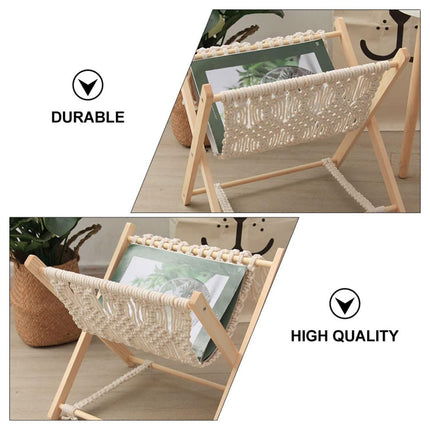 Foldable Magazine Rack Durable Creative Storage Holder for Books Living Room