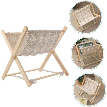 Foldable Magazine Rack Durable Creative Storage Holder for Books Living Room