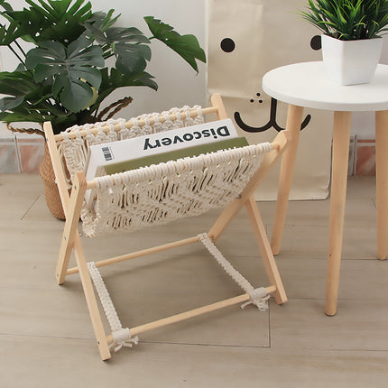 Foldable Magazine Rack Durable Creative Storage Holder for Books Living Room