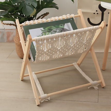 Foldable Magazine Rack Durable Creative Storage Holder for Books Living Room