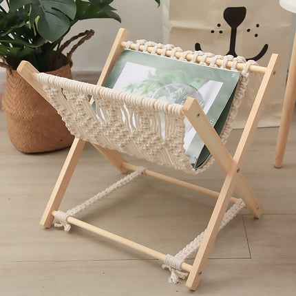 Foldable Magazine Rack Durable Creative Storage Holder for Books Living Room