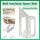 Right Angle Ruler Multifunctional Carpentry Tool Scribing Ruler Combination Tool