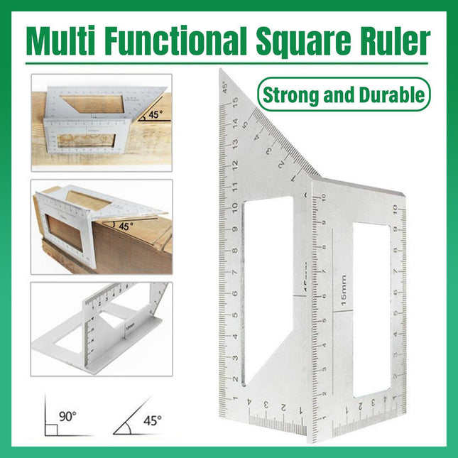 Right Angle Ruler Multifunctional Carpentry Tool Scribing Ruler Combination Tool