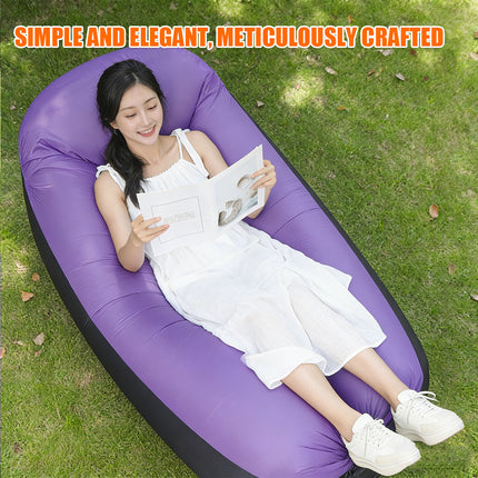 Inflatable Sofa Outdoor Portable Air Lounge Camping Foldable Couch Lightweight