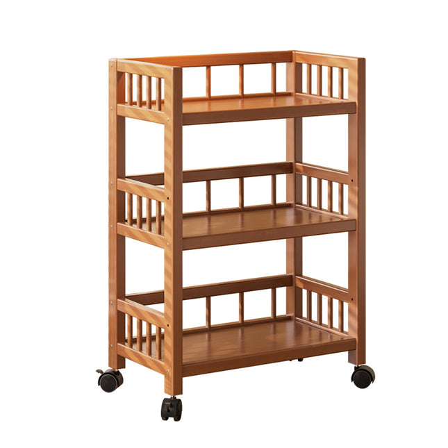 3 Tier Bamboo Storage Rack 50x30x82cm Sturdy for Kitchen Bathroom Organizer Use