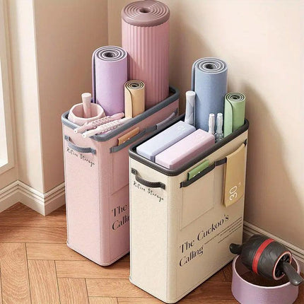 Yoga Mat Storage Box Home Sports Equipment Organiser Basket for Yoga Accessories