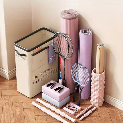 Yoga Mat Storage Box Home Sports Equipment Organiser Basket for Yoga Accessories