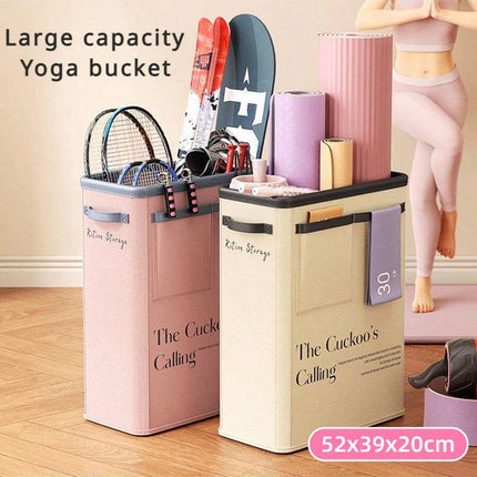 Yoga Mat Storage Box Home Sports Equipment Organiser Basket for Yoga Accessories