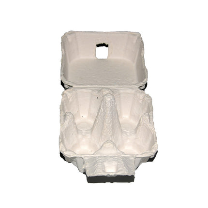 300PCS Paper Egg Tray 4 Slot Molded Pulp for Egg Packaging Use
