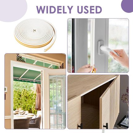 Door Window Sealing Strip 5/10m Windproof Soundproof Insect Prevention Durable