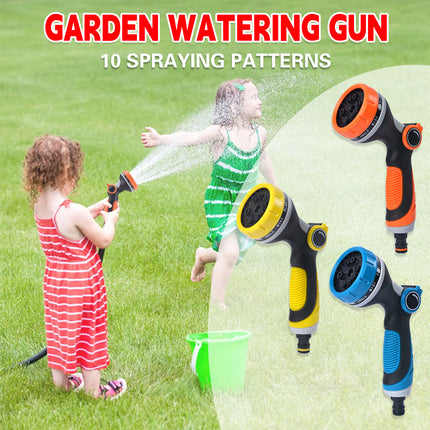 10 Function Garden Hose Nozzle Sprayer Spray Gun Watering Car Washing Water Gun
