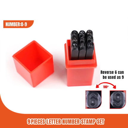 Punch Stamp Set 4MM Steel Letter Number Stamping Tool Kit For Metal Leather Wood