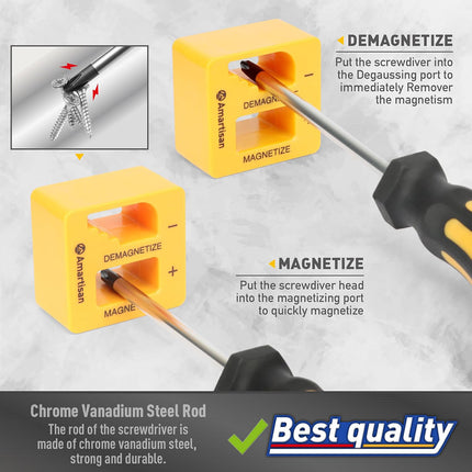 43PCS Manual Ratchet Screwdriver Set 1/4 Inch Multi Bit for Home DIY Repair Use