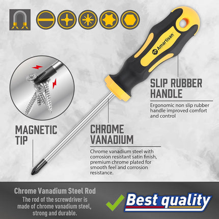 43PCS Manual Ratchet Screwdriver Set 1/4 Inch Multi Bit for Home DIY Repair Use