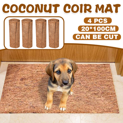 4 PCS Non-Slip Mat Coconut Palm Pet Garden Turtle Matpet Mat Blueberry Mat