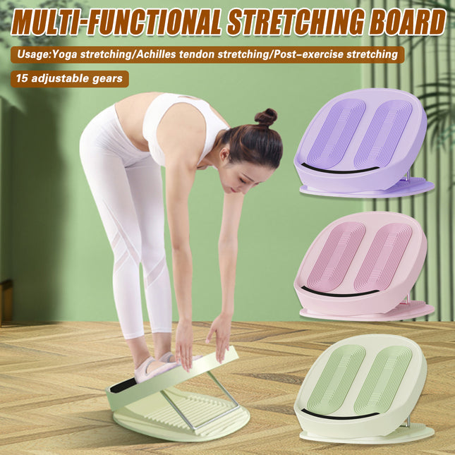Adjustable Folding Slant Board Calf Stretch Pedal Home Fitness Massage Plate